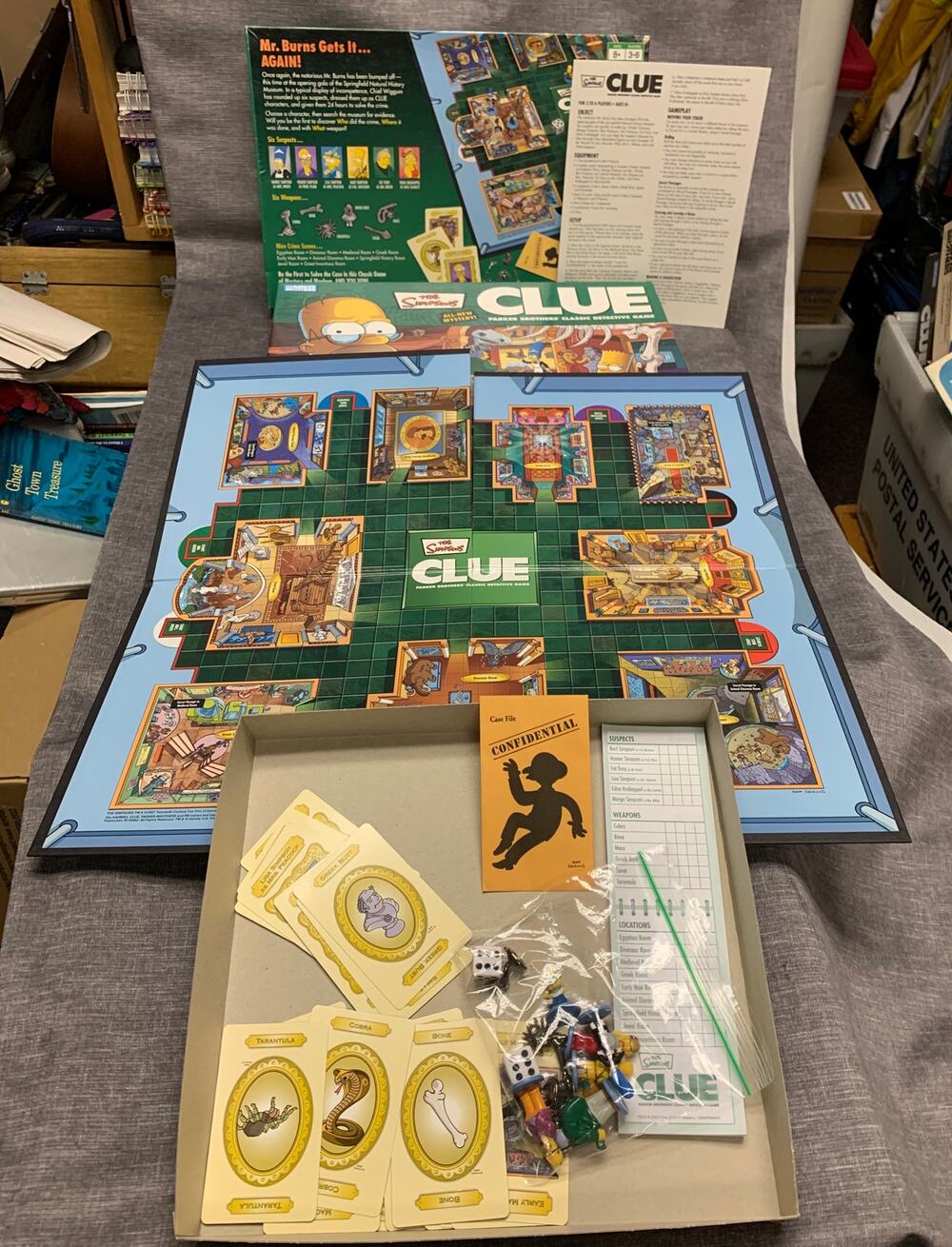 Board Game - Simpson's Clue 2007 - Complete, Gently Played
